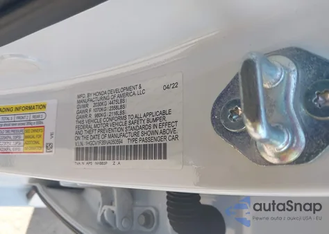 2022 Honda Accord Sport from USA, damaged, VIN 1HGCV1F35NA050594